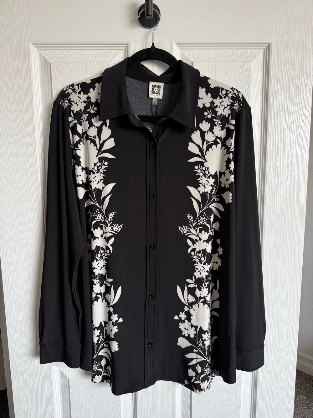 WOMENS ANNE KLEIN BUTTON UP BLOUSE